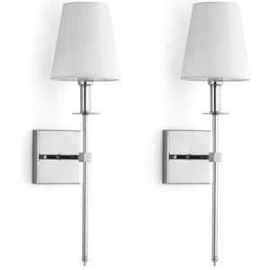 KARTOOSH Wall Sconces Set of 2, Dimmable Wall Lighting Fixtures, Classic Hardwir